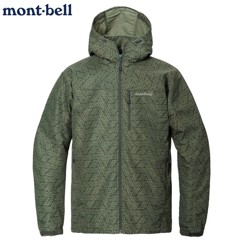 日本代购montbell2026年新款OD印花夹克外套轻量防风防水户外风衣