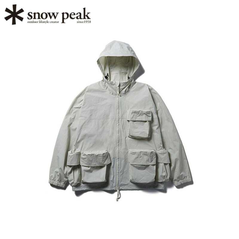 日本snowpeak雪峰连帽夹克户外