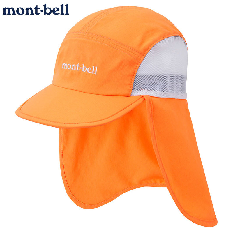 montbell防晒鸭舌帽儿童遮阳帽