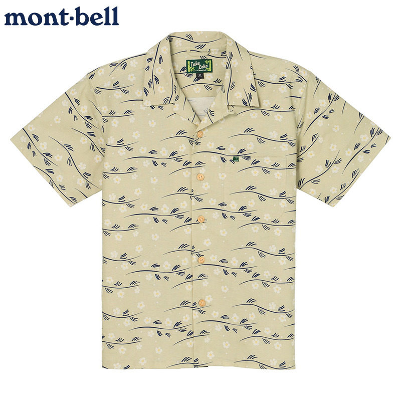 montbell凉爽竹棉衬衫短袖T恤