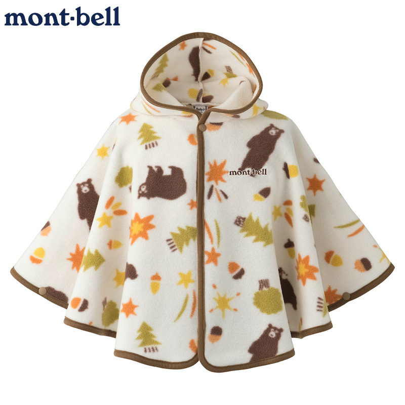 montbell婴幼儿斗篷保暖日本秋冬