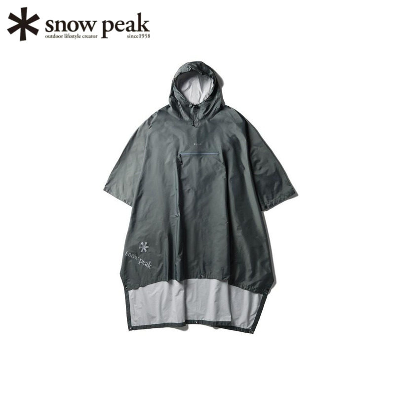 SnowPeak雪峰雨披雨衣户外钓鱼