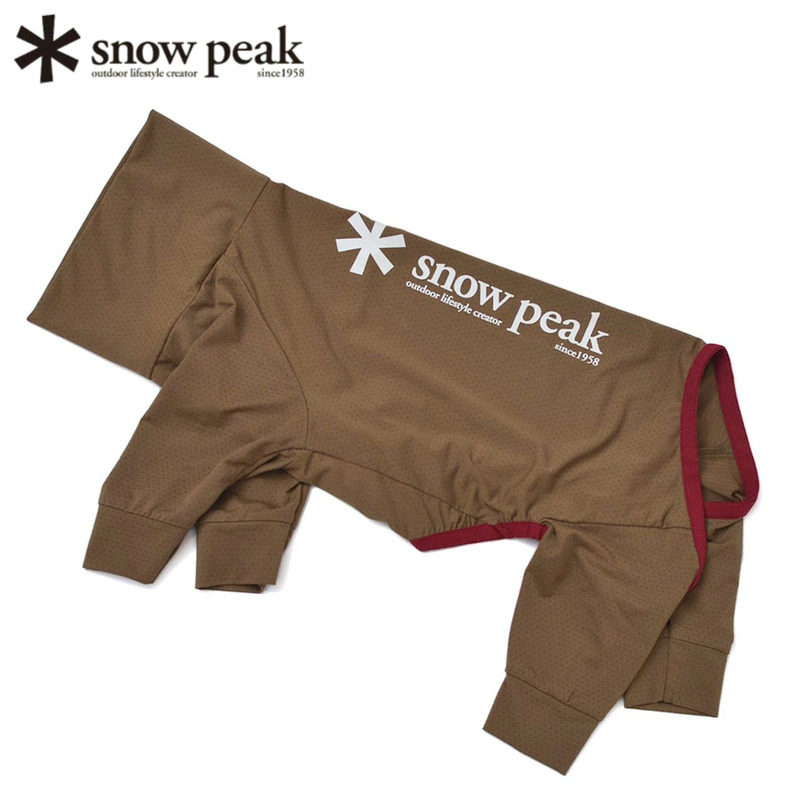 日本snowpeak雪峰狗狗弹力连体衫