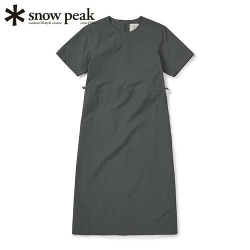 日本snowpeak雪峰女士短袖连衣裙