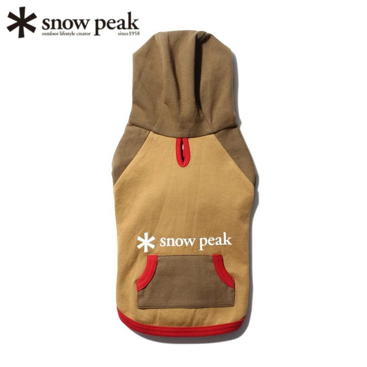 日本代购SnowPeak雪峰24新款狗狗连帽衣服徽标宠物户外驱虫服装