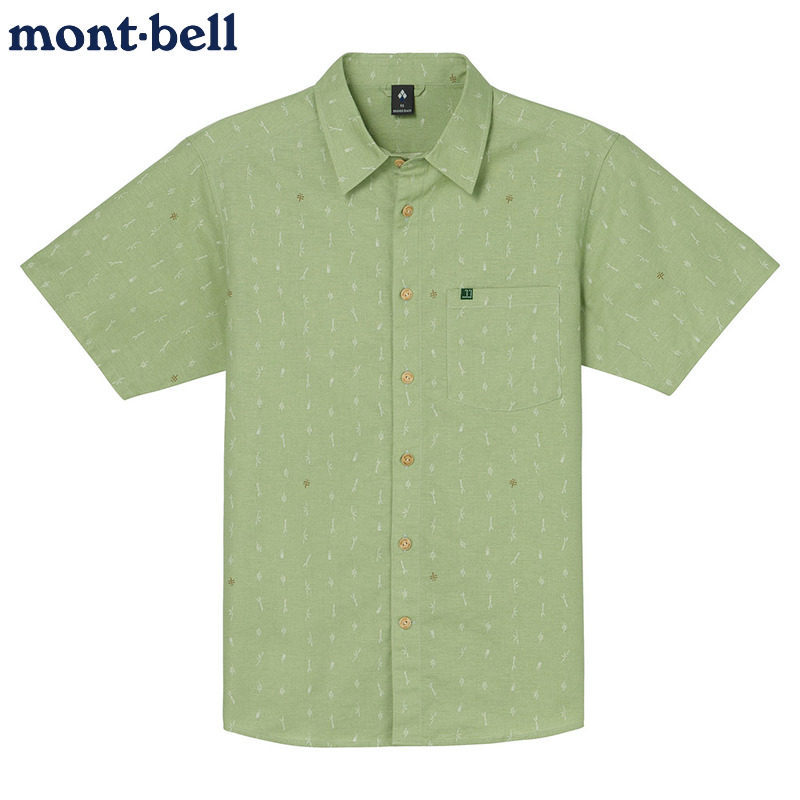 montbell短袖凉爽衬衫舒适夏季