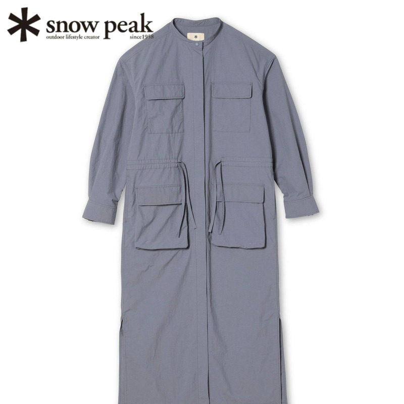 日本snowpeak雪峰长袖连衣裙女
