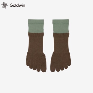 日本代购 25年五趾袜纸纤维吸汗速干五指分指中筒袜子 Goldwin新款