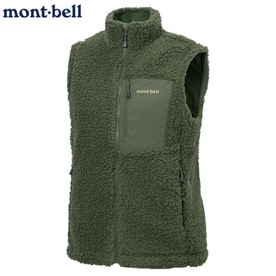 montbell保暖女抓绒衣背心