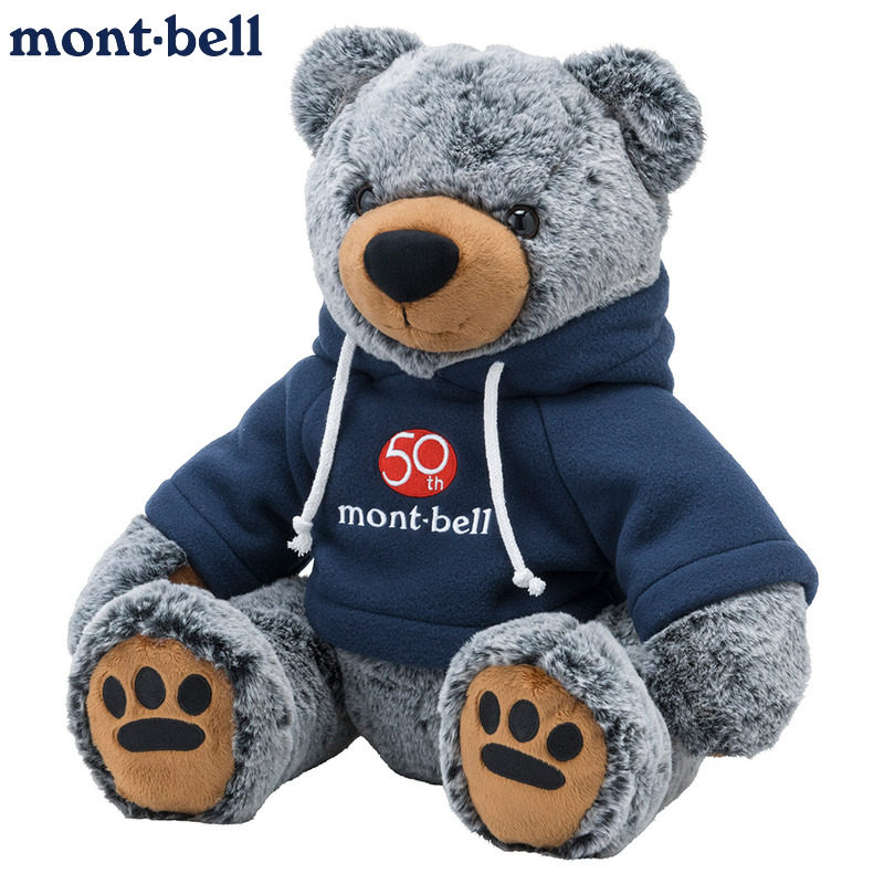 日本montbell50周年毛绒小熊玩偶