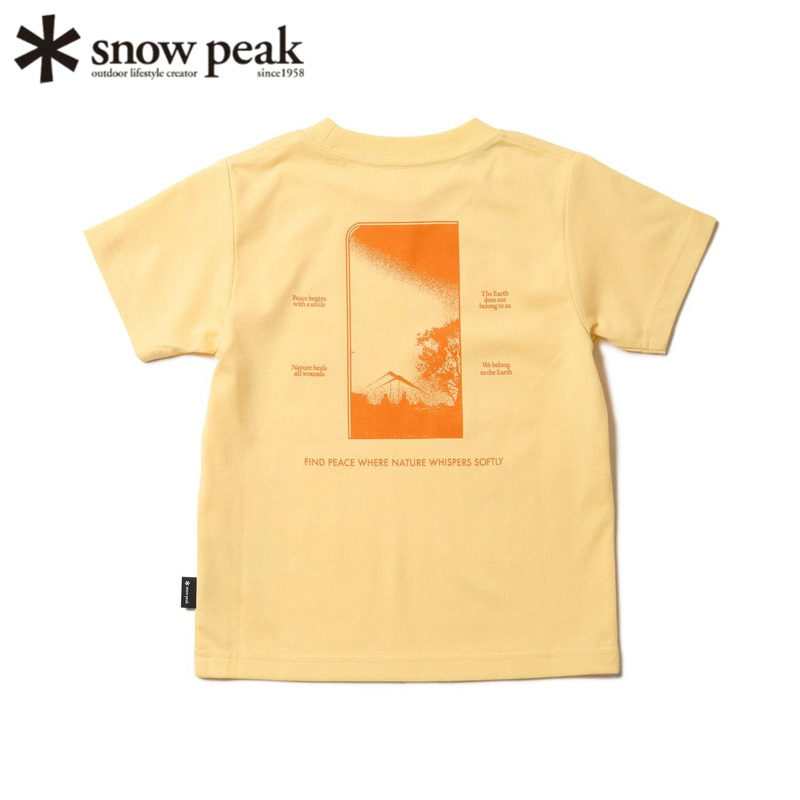 日本snowpeak雪峰儿童速干短袖T图片