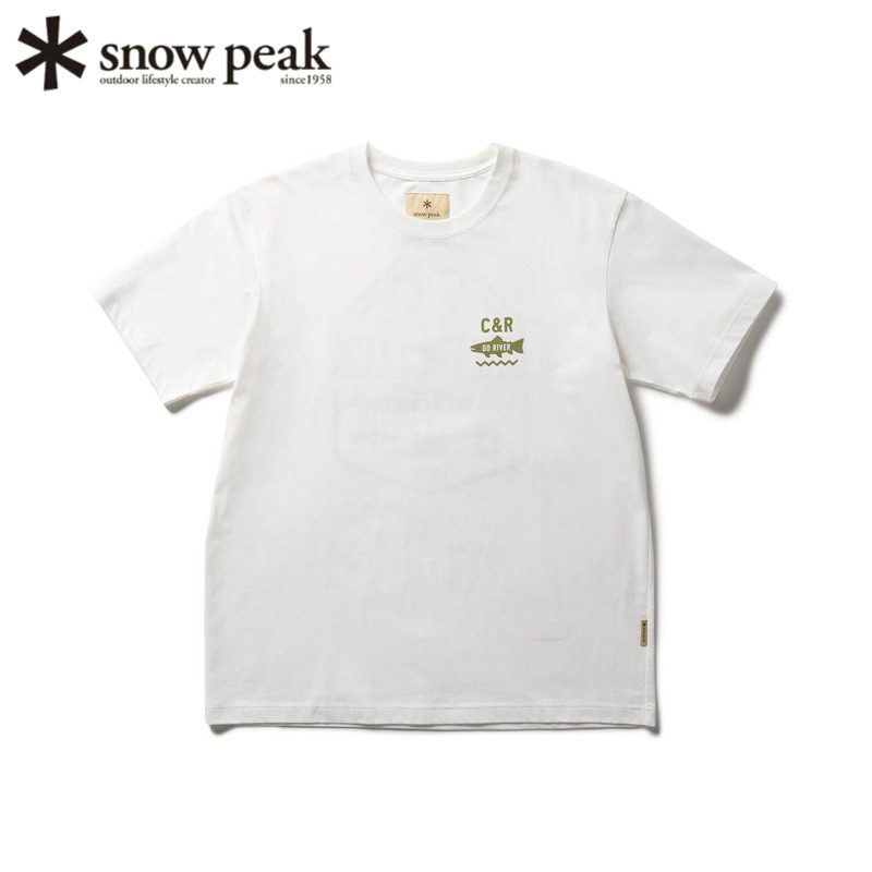 日本snowpeak雪峰飞钓短袖T恤