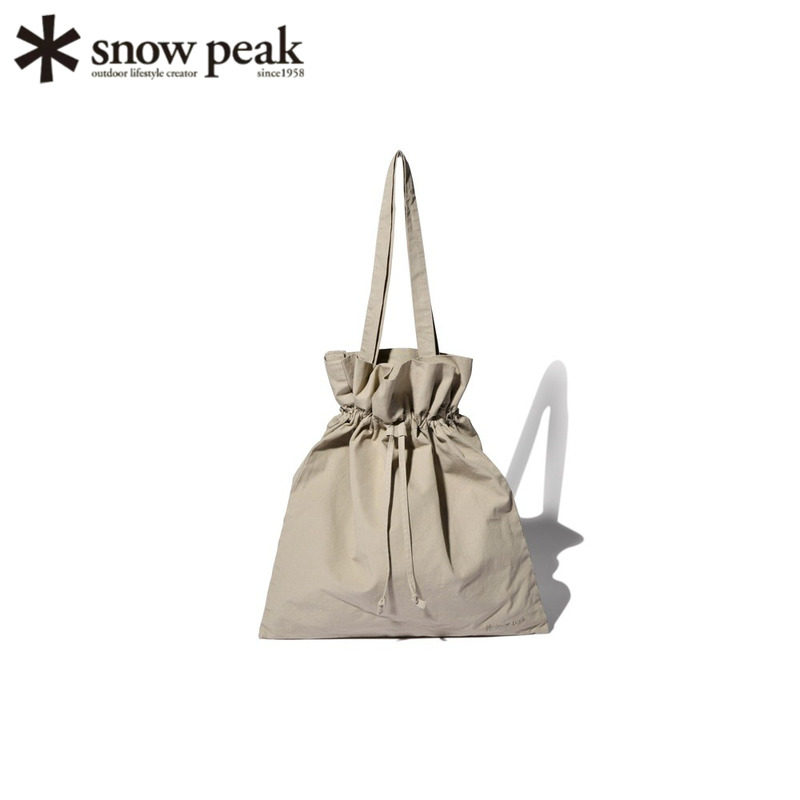 日本代购Snow Peak雪峰多功能包单肩背包抽绳包小袋手提手拎包