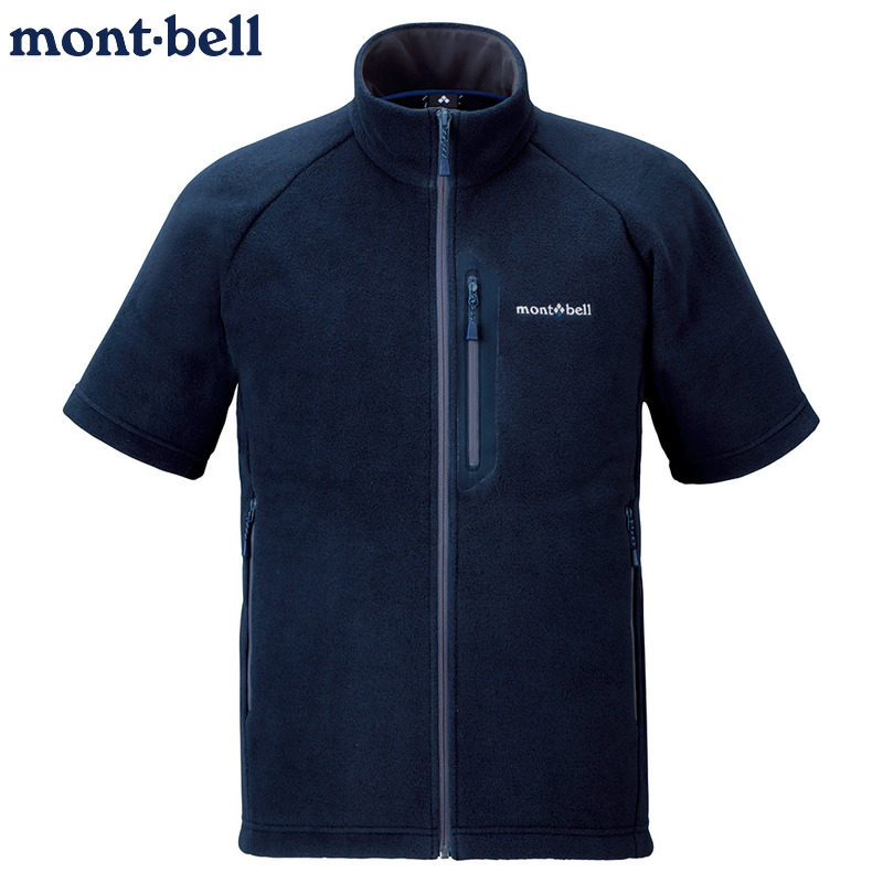 montbell短袖保暖防风抓绒衣