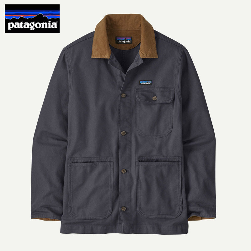 日本代购Patagonia巴塔哥尼亚帆布衬衫中长款有机棉男士夹克外套