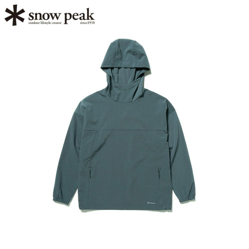 日本snowpeak雪峰透气速干连帽衫