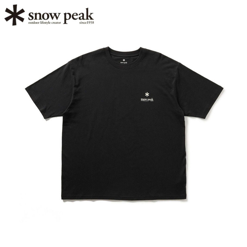 日本snowpeak雪峰宽松圆领棉T恤
