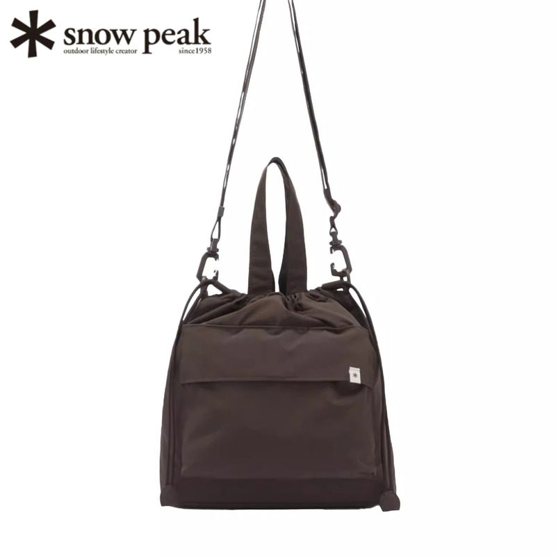 日本snowpeak雪峰抽绳水桶包单肩