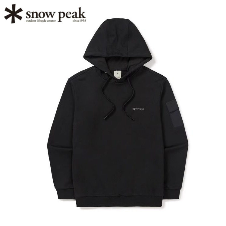 日本代购Snow Peak雪峰24年新款连帽衫卫衣男士户外休闲套头衫