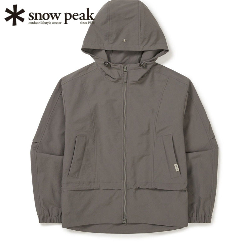 日本代购snowpeak雪峰女士连帽外套风衣夹克简约时尚户外日常2025