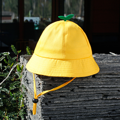 幼儿园日系遮阳防晒小黄帽定制