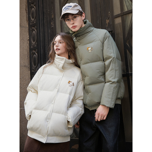【史努比联名款】 唐狮2026冬季情侣翻领短款羽绒服加厚保暖百搭