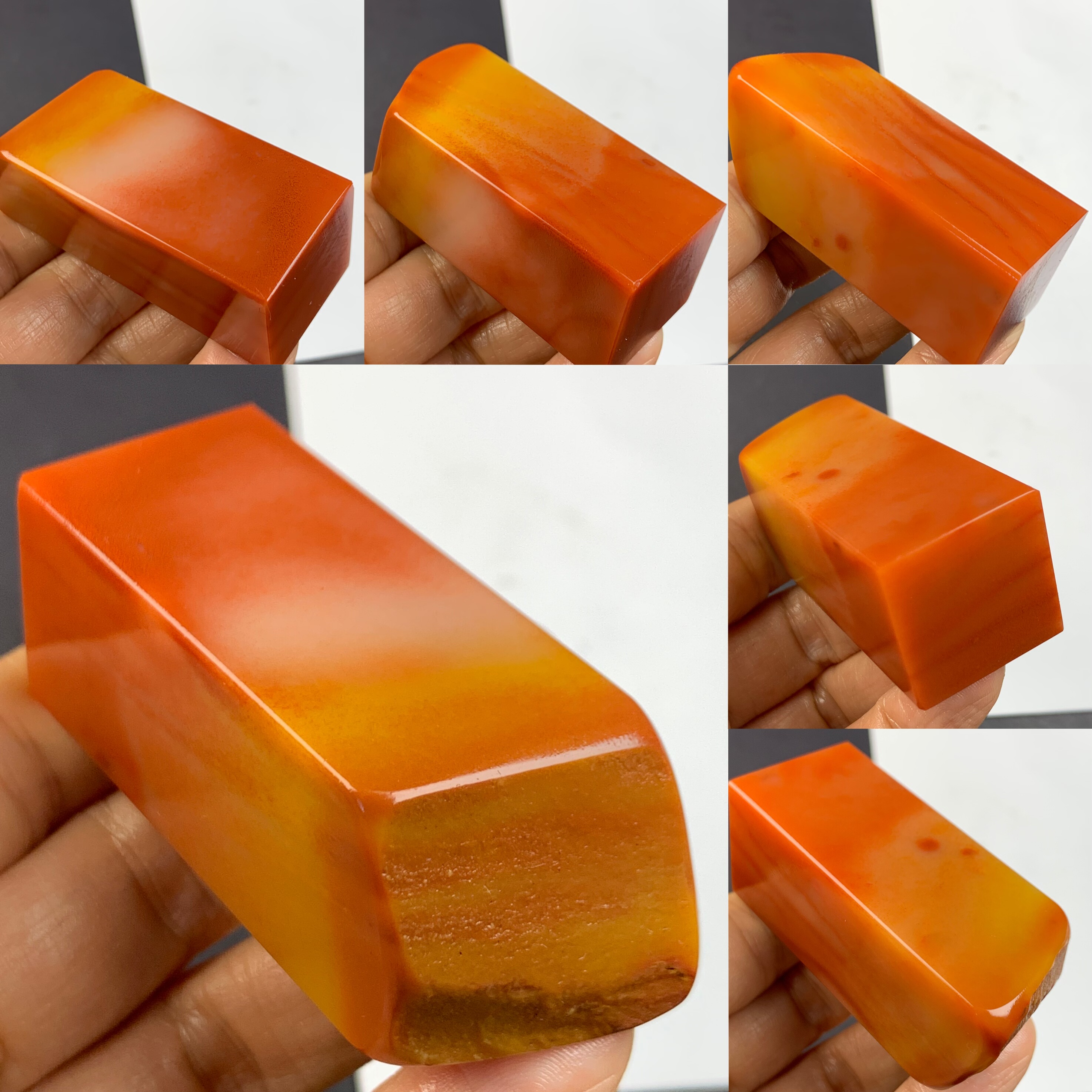 精美老挝石素章方章天然手工篆刻印章石料书法闲章一图一拍