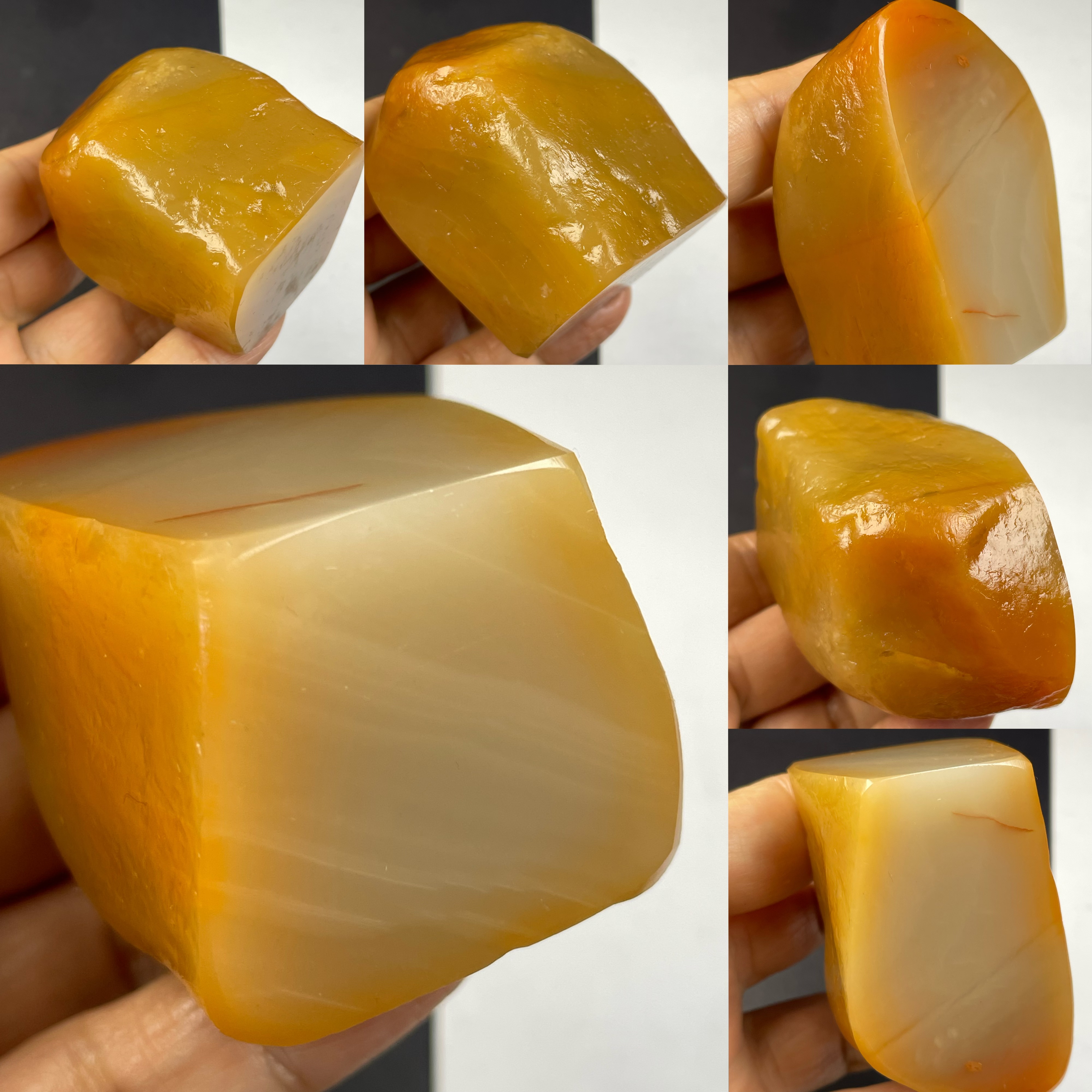 带皮老挝石素章随行章天然手工篆刻印章石料书法闲章一图一拍