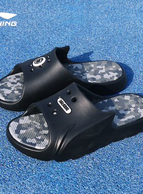 李宁拖鞋男鞋2025春季新款LNBB SLDE鞋子男透气运动鞋户外凉鞋ABT