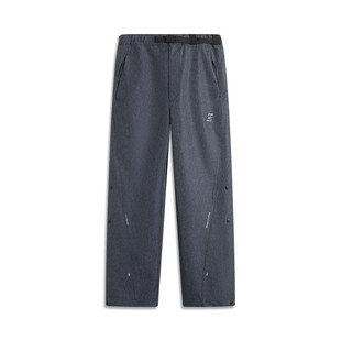 李宁运动长裤男春季NINEPointNINE联名直筒反光休闲裤AKXU645