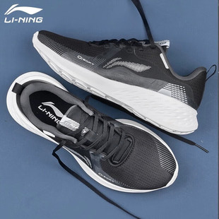 李宁跑步鞋男鞋2025新款鞋子网面透气运动鞋轻便休闲跑鞋ARHT037