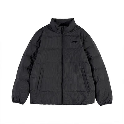 李宁短款羽绒服男士鸭绒保暖立领时尚运动外套AYMU083