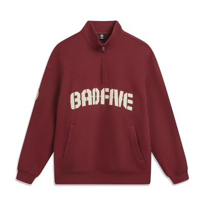 李宁运动卫衣男2026春秋反伍BADFIVE宽松上衣套头衫AWDW033