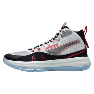 李宁2025春季新款玖叁柒高帮篮球鞋男937龙鳞减震实战球鞋ABPR011