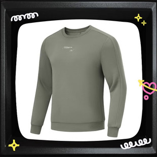 李宁2025春季新款卫衣男子健身系列运动休闲宽松套头卫衣AWDU057