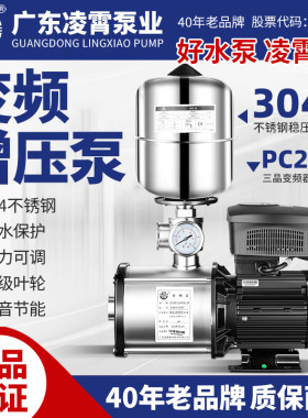 凌霄广东不锈钢电动自吸变频增压