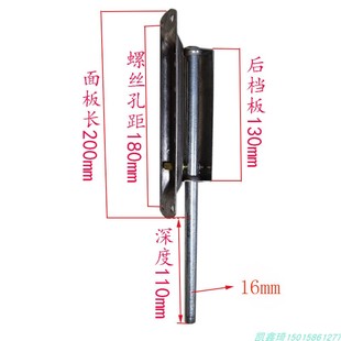 庭院门明双大门落地暗藏铝不锈钢开插铁艺门插销艺 插插销庭院门款