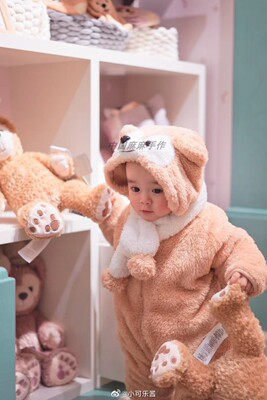 达菲熊连体衣迪士尼中国麻麻秋冬