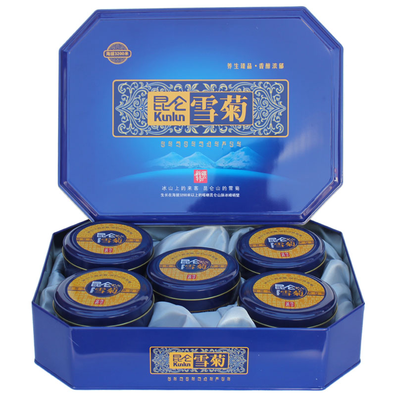 昆仑雪菊胎菊王礼盒装新疆正品天山雪菊花茶中秋伴手礼品盒