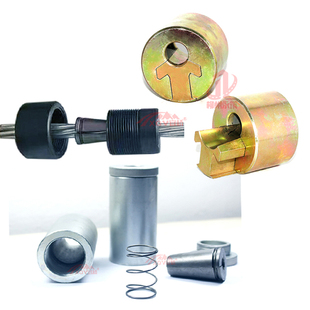 钢绞线预应力光伏柔性支架可调节叉耳式拉索开口U防滑丝防松锚具