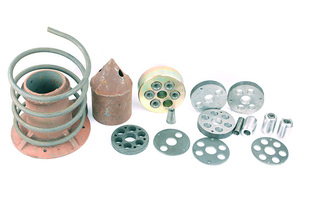 对中注浆管挤压套架线环隔离支架扩张环锚索头钢制承载体导向帽