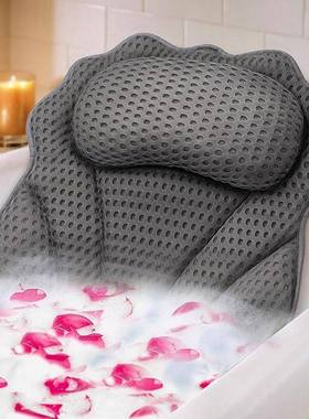 Bath Pillow Ergonomic Bathtub Pillow with Head,Neck Support
