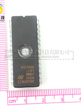 IC集成电路M27C64A-12F1 DIP28 直插EPROM单片机  原装现货
