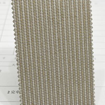 金银丝拉珠竖条纹 无缝墙布  咖啡色酒店别墅展厅软硬包面料 T98