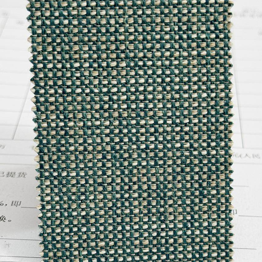 小香风 彩色棉麻 粗麻布纹 无缝墙布 绿色 酒店别墅软硬包面料 J6