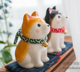 乔迁送礼日式 日本进口濑户烧药师窑 柴犬桌面办公室摆件招福和风