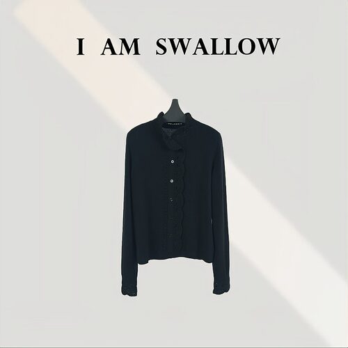 【A/M Swallow】纯羊绒手勾长袖上衣W-1399#152