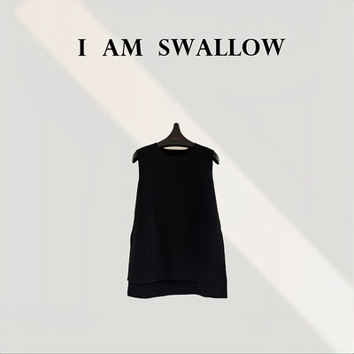 【A/M Swallow】丝光匹马棉开叉无袖上衣W-1037#997