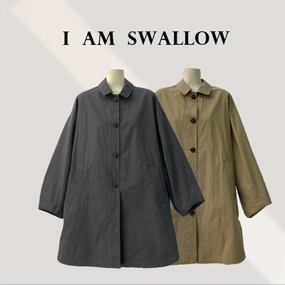 【A/M Swallow】25Ss新品翻领纽扣风衣98905#131