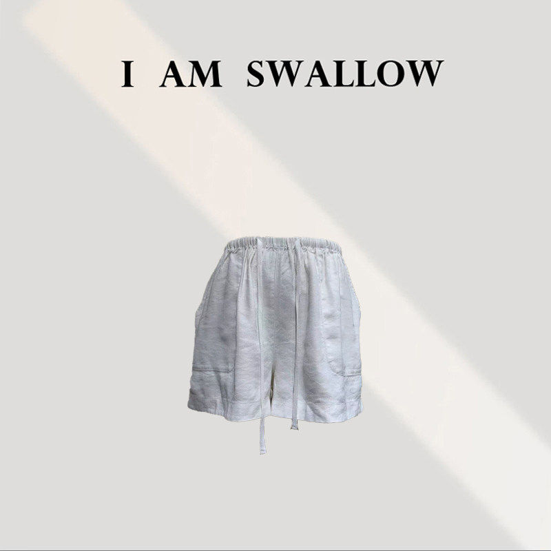 【南油实体店见主页】休闲收紧腰麻短裤W-1007#152